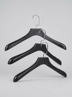 Premium Wide-Shoulder Garment Hanger — Matte Black