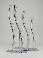 Aura Sculptural Metal-Bead Hanger – Thin Waterfall Wall Mount