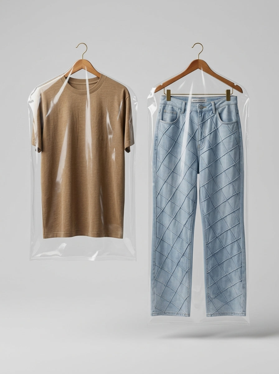 Clear Plastic Garment Cover Bag