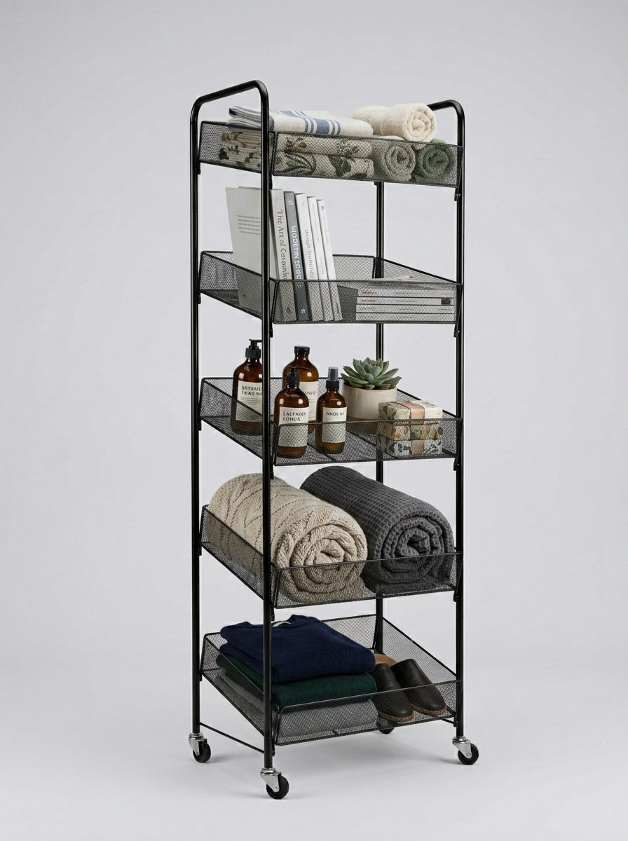 Premium Mesh Storage Cart