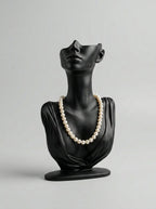 Matte Black Sculptural Bust