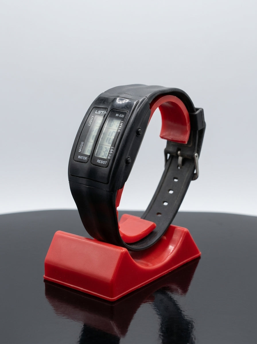 Red C-Hook Watch Display Stand