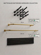 Hand-Forged Brass Wide Handle Wall-Mounted Clothing Rail
