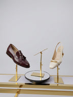 Gold adjustable shoe display stand – photo 4