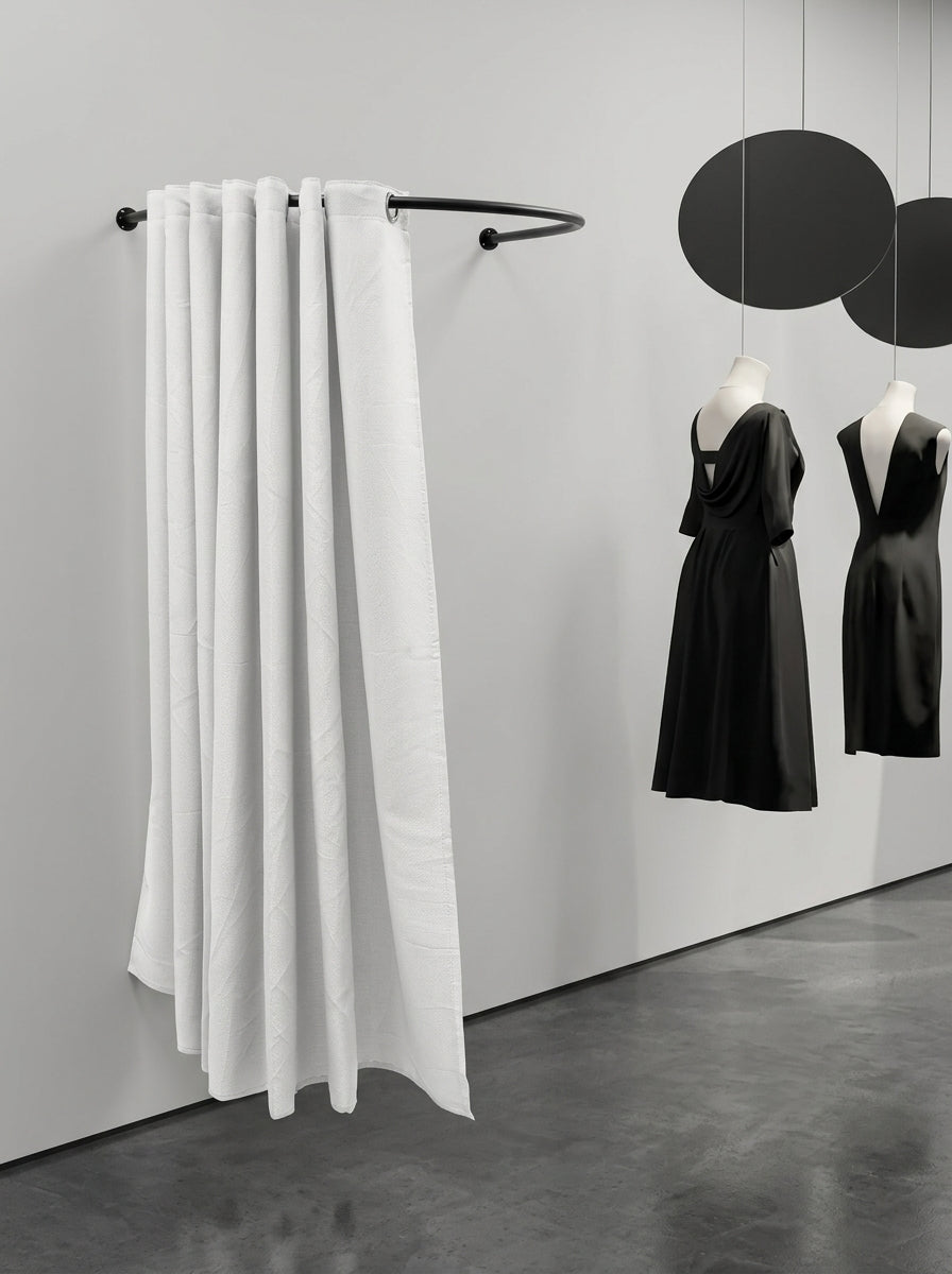 Arc Fitting Room Curtain Rod