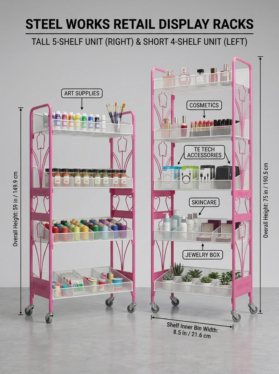 Modular Rolling Display Rack