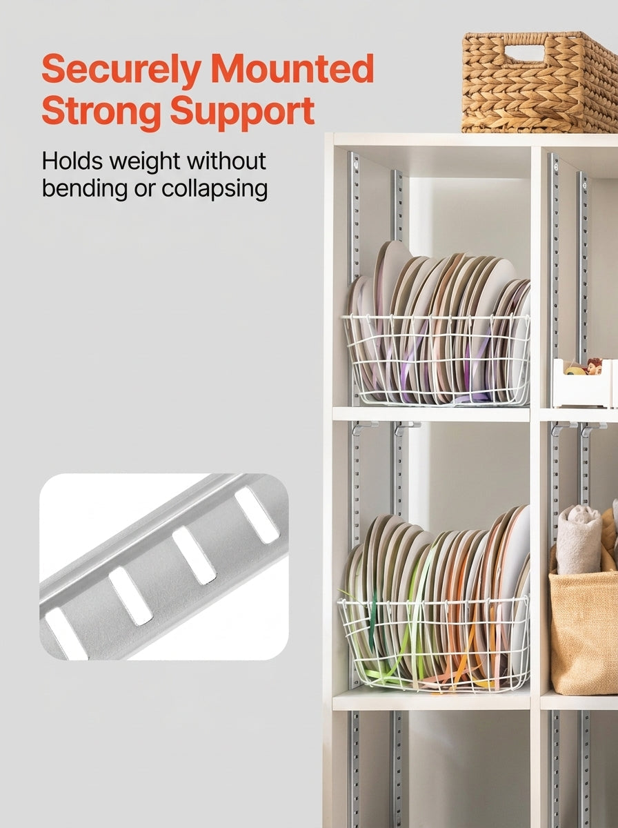 Adjustable Shelf Track Rail