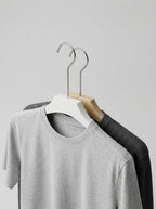 Plastic Hangers Natural & White (12pcs)