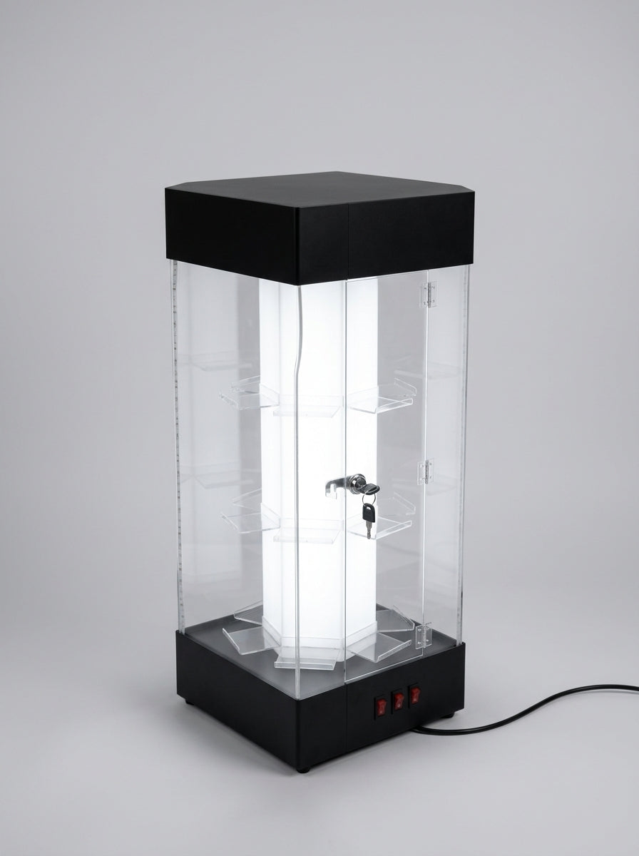 Rotating Acrylic Display Tower