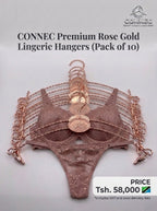 CONNEC Premium Rose Gold Lingerie Hangers (Pack of 10)