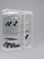 Premium White Glass Display Showcase