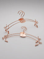 CONNEC Premium Rose Gold Lingerie Hangers (Pack of 10)