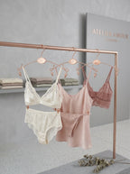 CONNEC Premium Rose Gold Lingerie Hangers (Pack of 10)