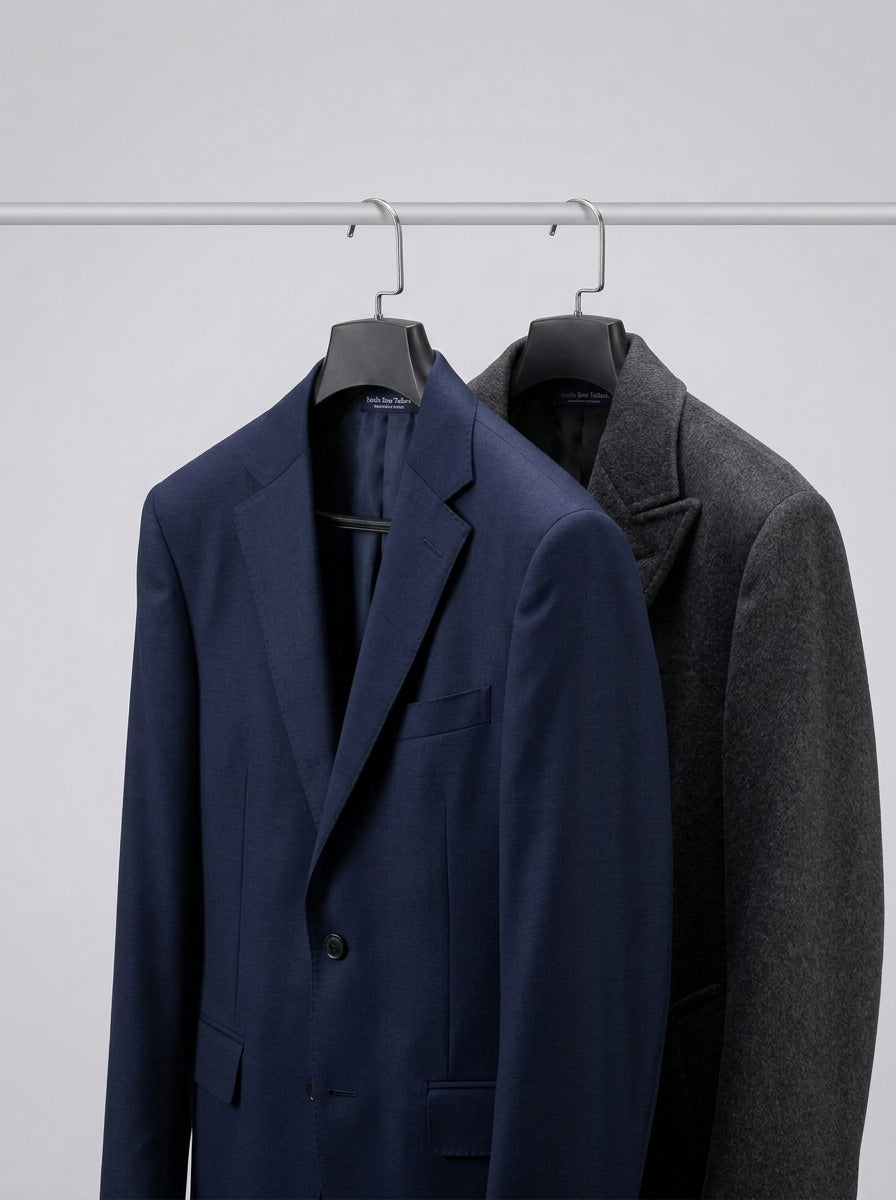 Luxury Suit Hanger Set – Matte Black