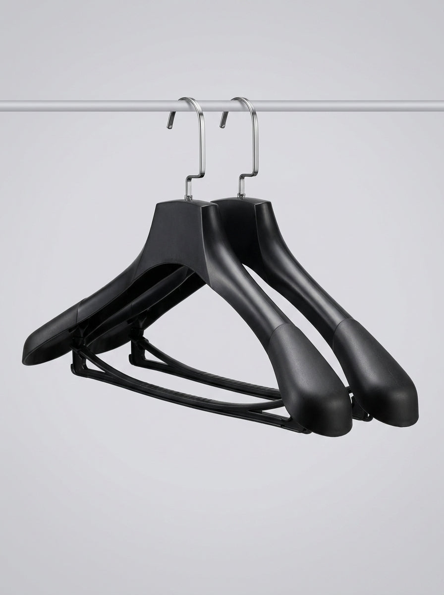 Luxury Suit Hanger Set – Matte Black