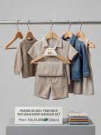 Eco-friendly wooden kids hanger set – photo 4