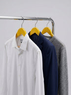 Yellow Wooden Coat Hangers (12pcs)
