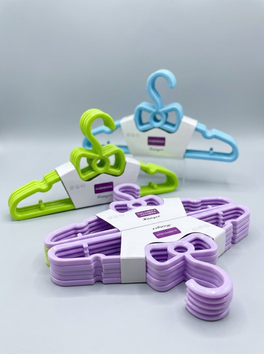 Premium Kids' Bow-Tie Hangers (5pcs)