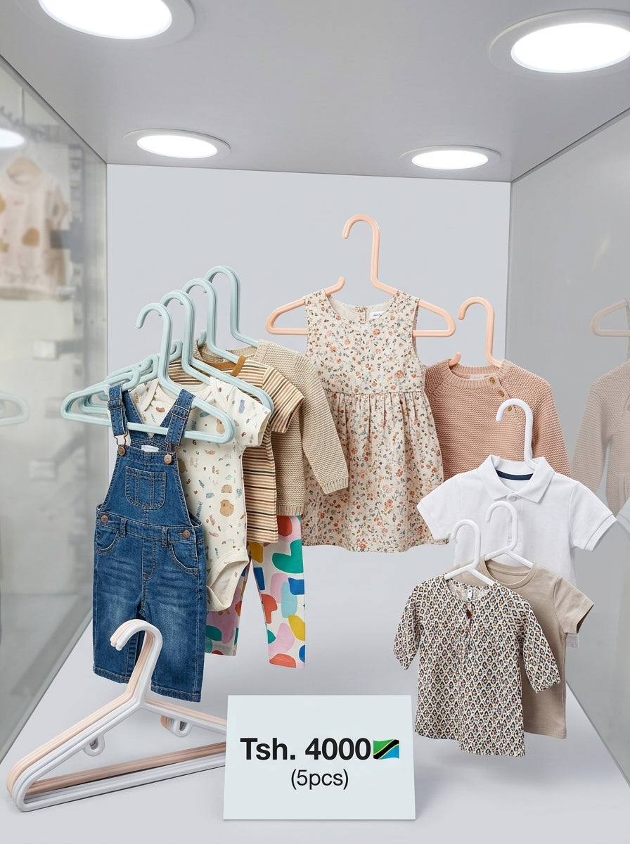 Pastel Plastic Kids' Hanger Set (5pcs)