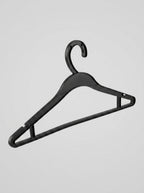 Black Plastic Clothes Hangers (10pcs)