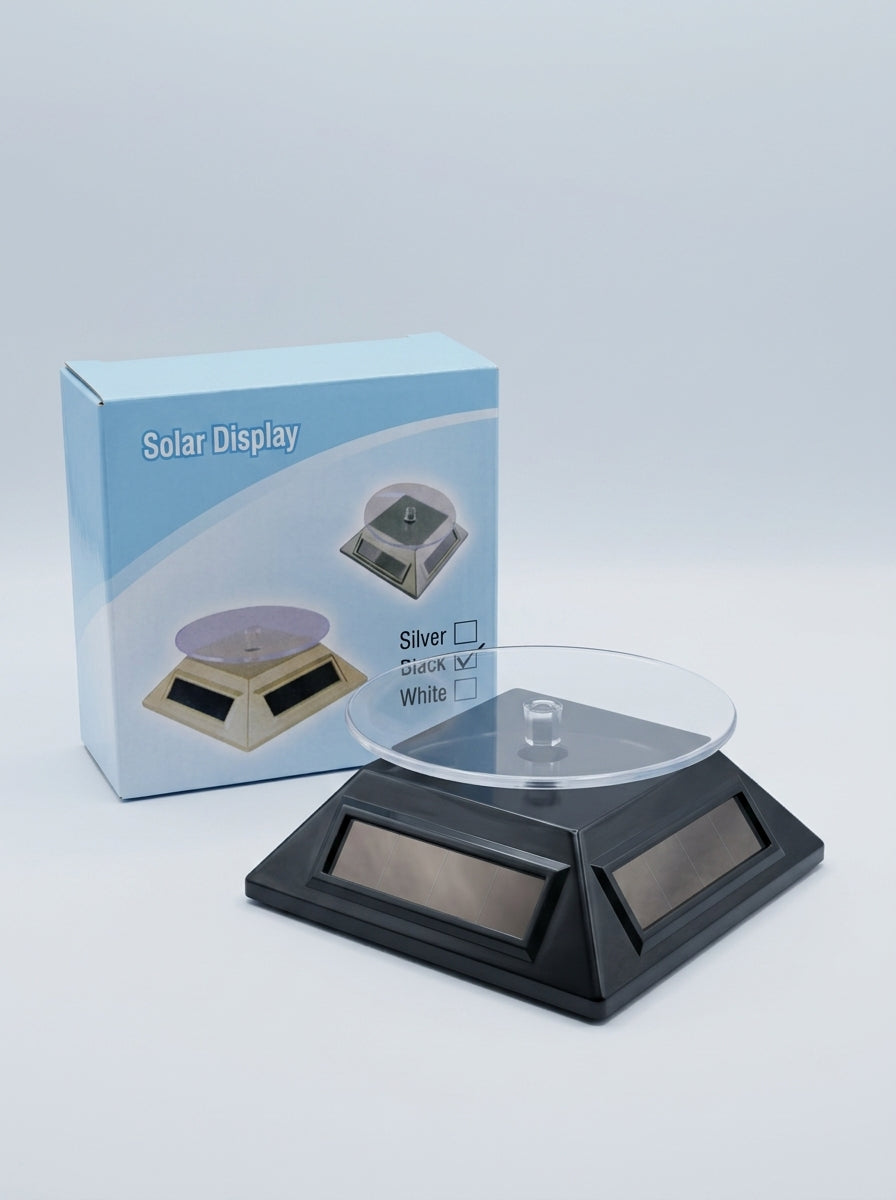 Solar Rotating Display Stand
