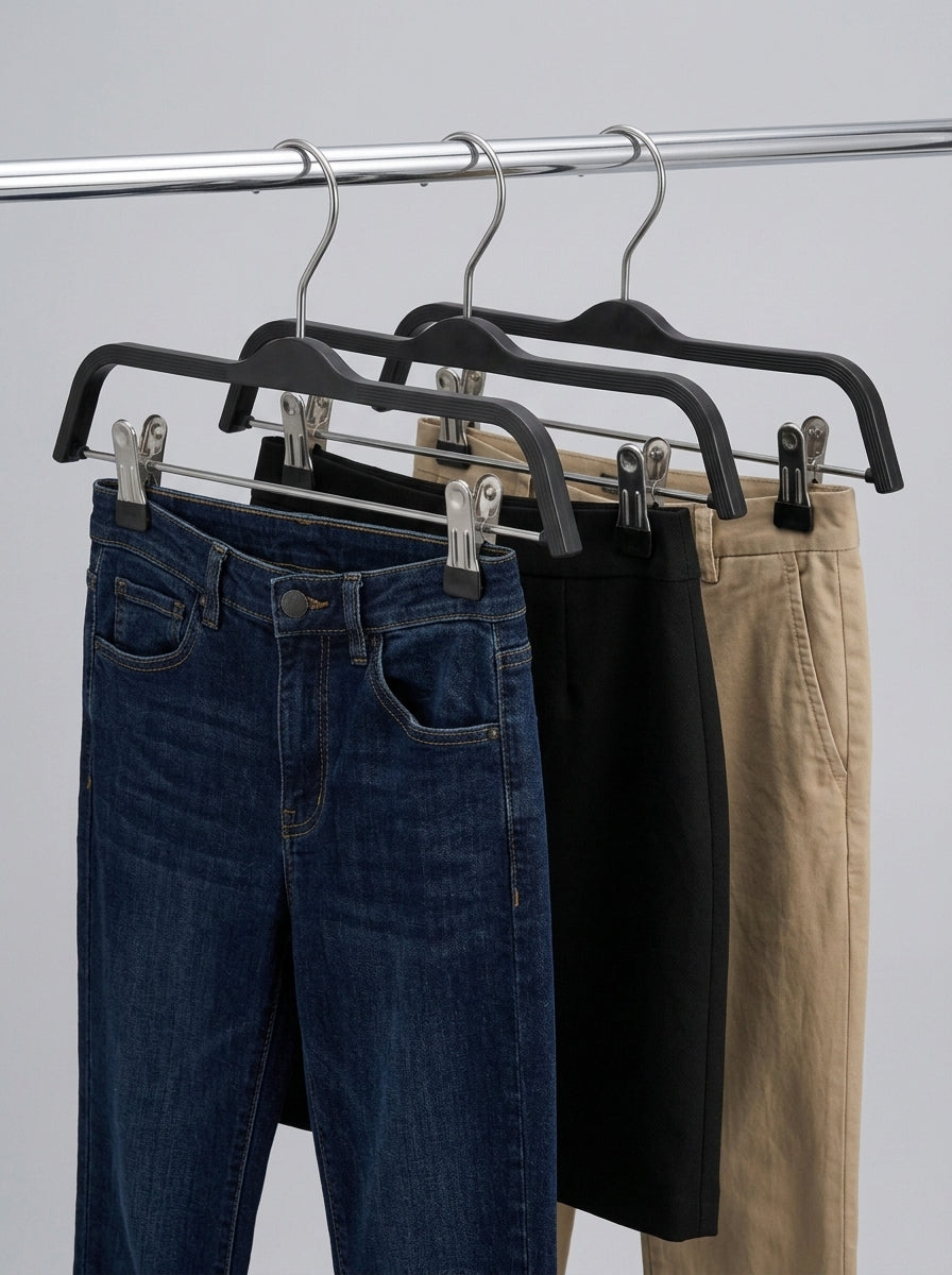 Adjustable Pant & Skirt Hangers – Set of 12