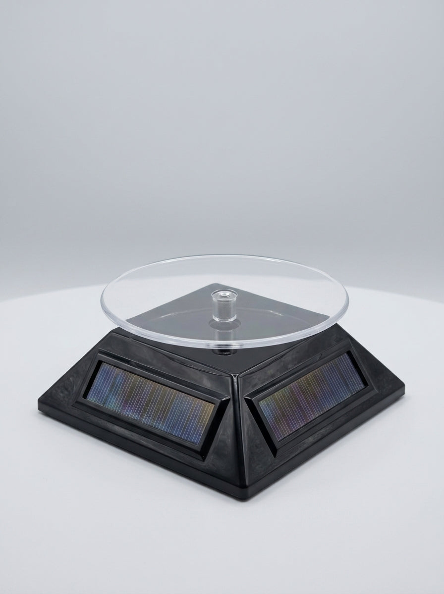 Solar Rotating Display Stand