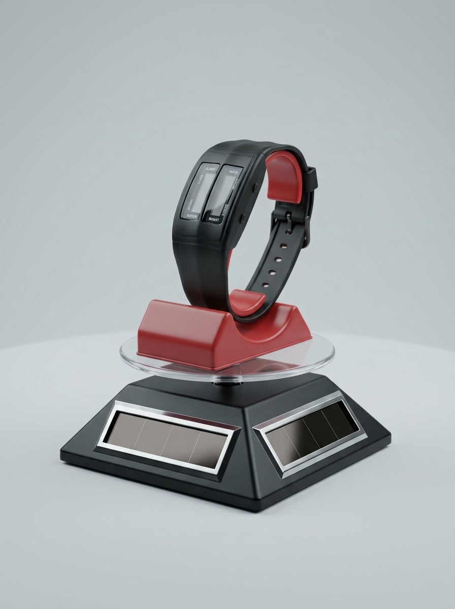 Solar Rotating Display Stand