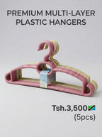 Premium Multi-Layer Plastic Hangers (5pcs)