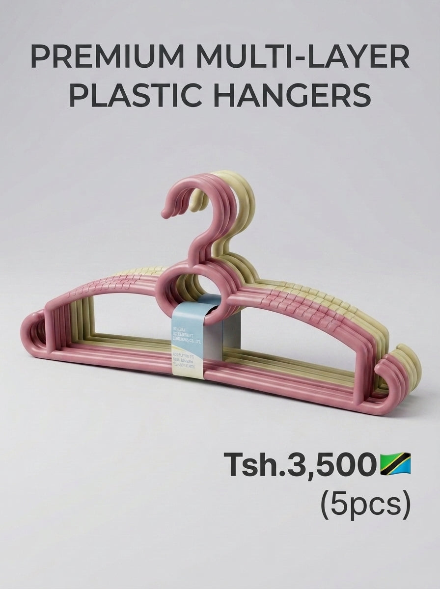 Premium Multi-Layer Plastic Hangers (5pcs)