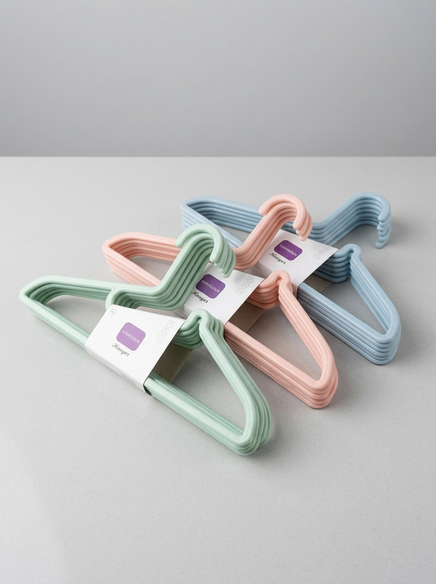 Pastel Hangers – Mint, Pink & Blue Collection (5pcs)