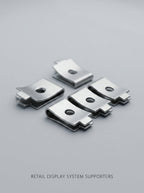 Metal Rack Clamps – Shelf Track Support (12pcs)
