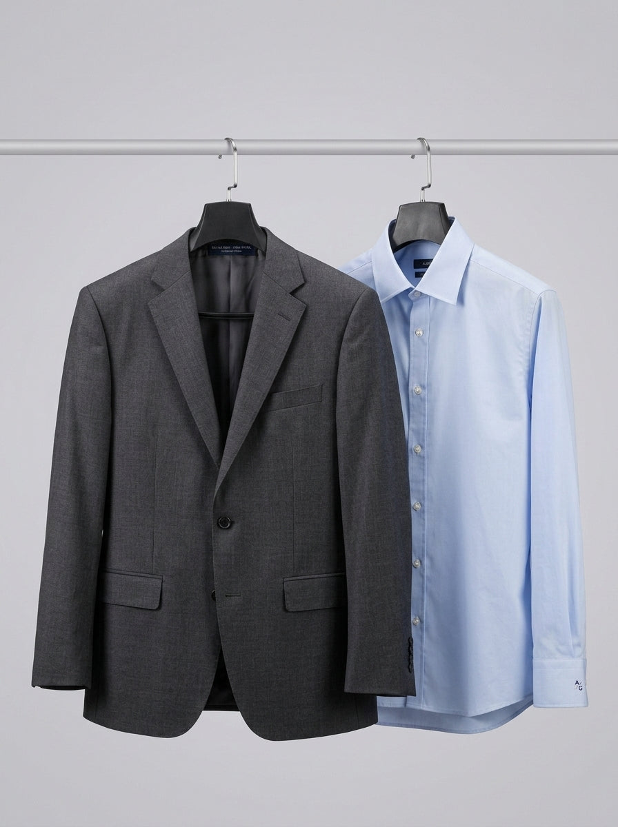 Luxury Suit Hanger Set – Matte Black