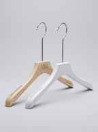 Plastic Hangers Natural & White (12pcs)