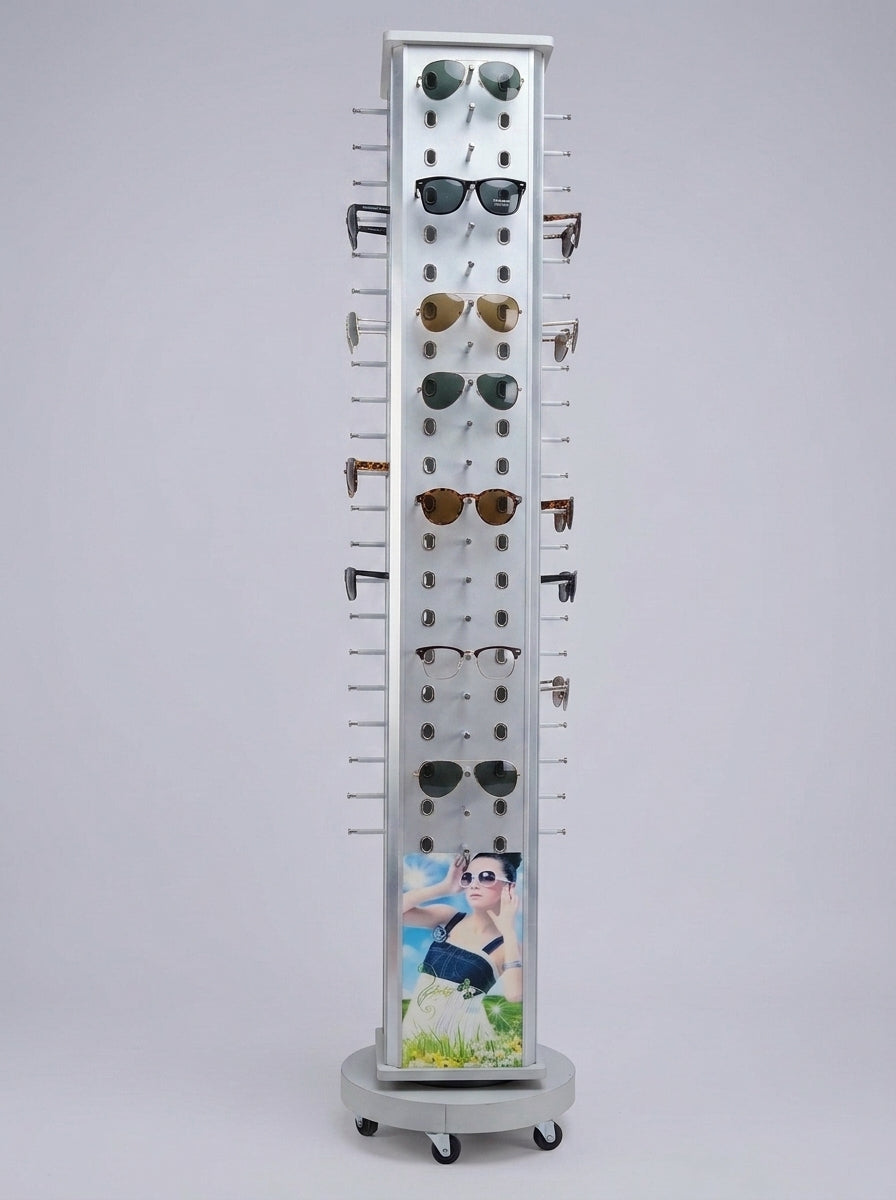 Rotating Eyewear Display Stand – Silver