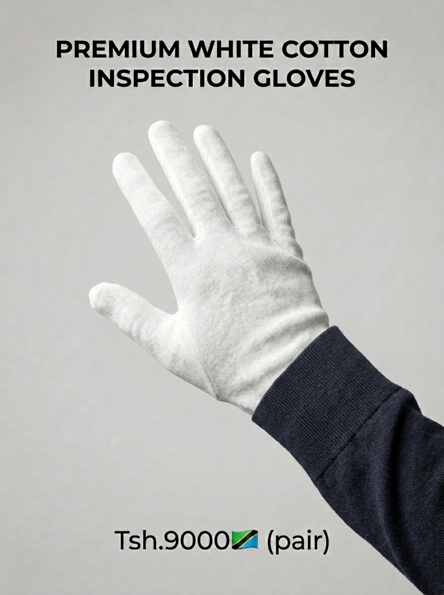 Premium White Cotton Inspection Gloves