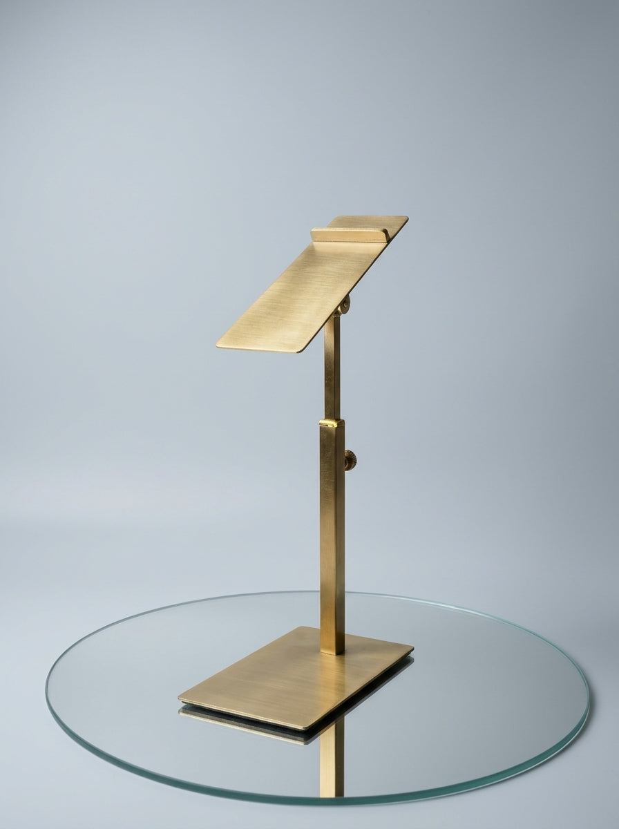 Gold Adjustable Shoe Display Stand