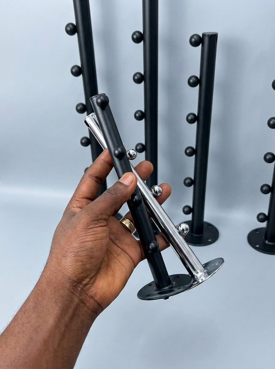 Wall Mount Display Stand with Ball Pegs – 12pcs Set