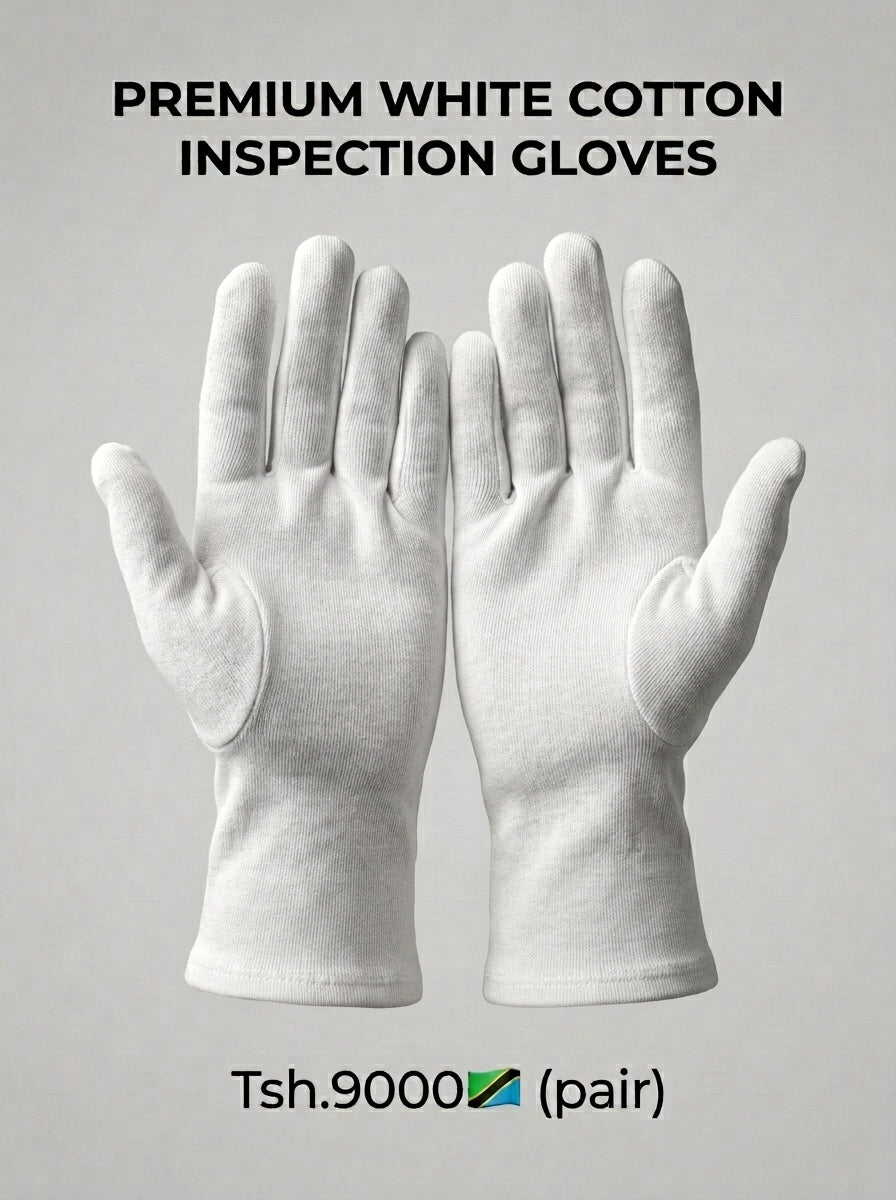 Premium White Cotton Inspection Gloves
