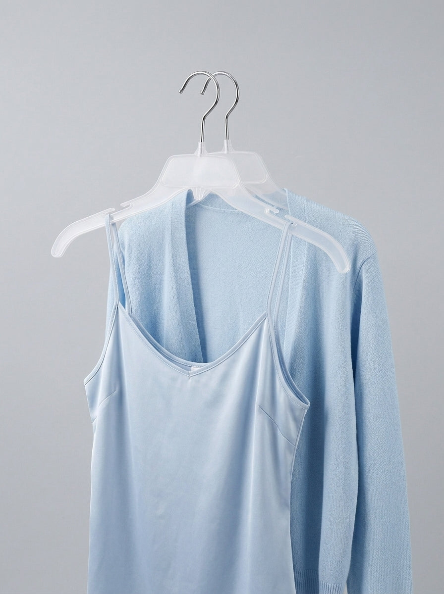 Clear Plastic Clothes Hangers (10pcs)