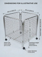 Folding Wire Merchandising Display Bin
