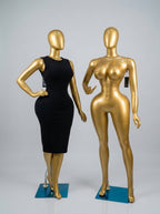 Metallic Gold Plastic BBL Mannequin