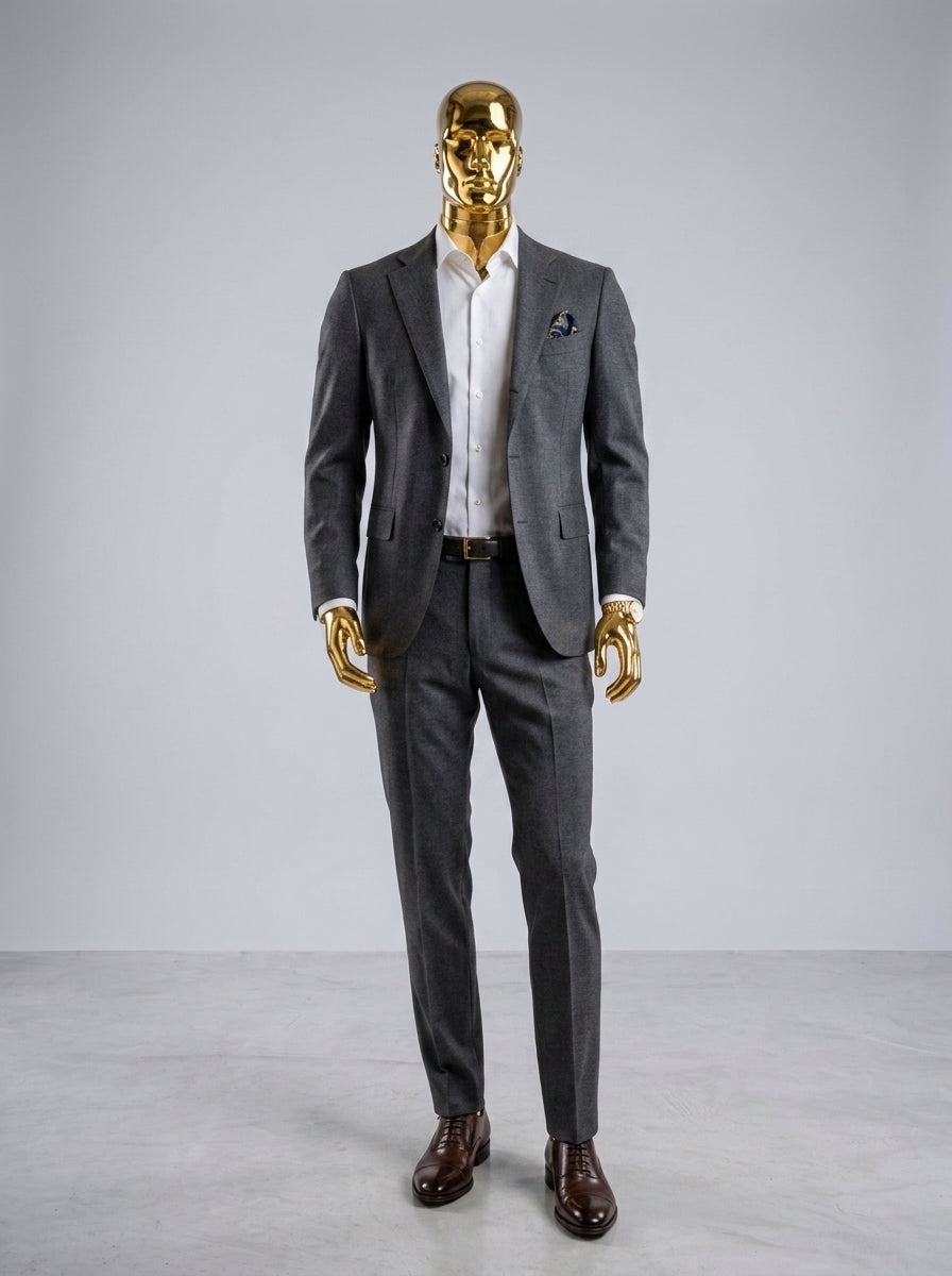 Gold Male Display Mannequin with Facial Features