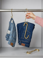Gold S-Hooks for Jeans