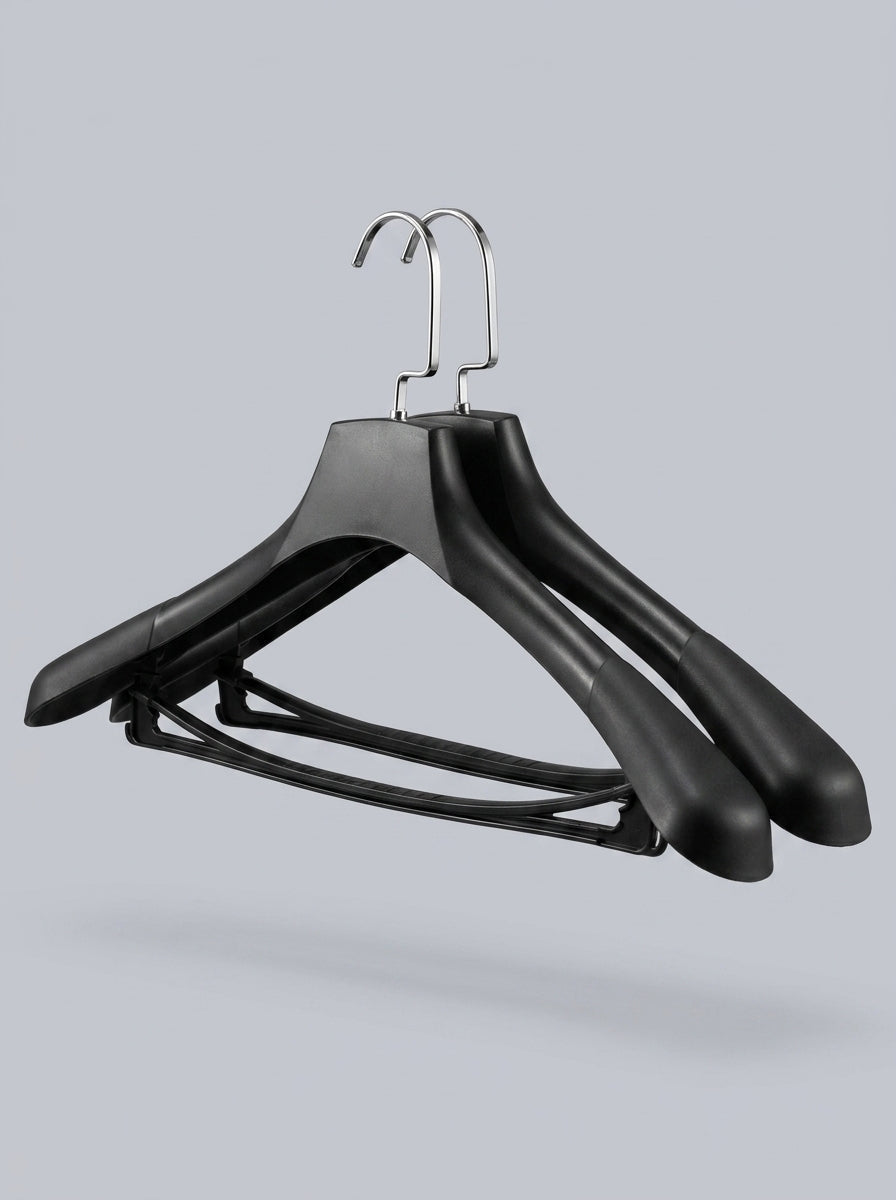 Luxury Suit Hanger Set – Matte Black