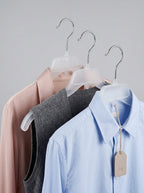 Clear Plastic Clothes Hangers (10pcs)