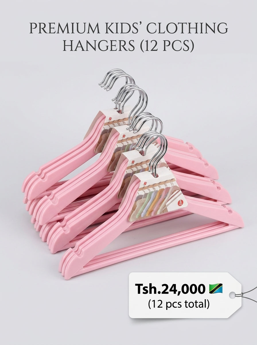 Premium Kids' Clothing Hangers (12 pcs)