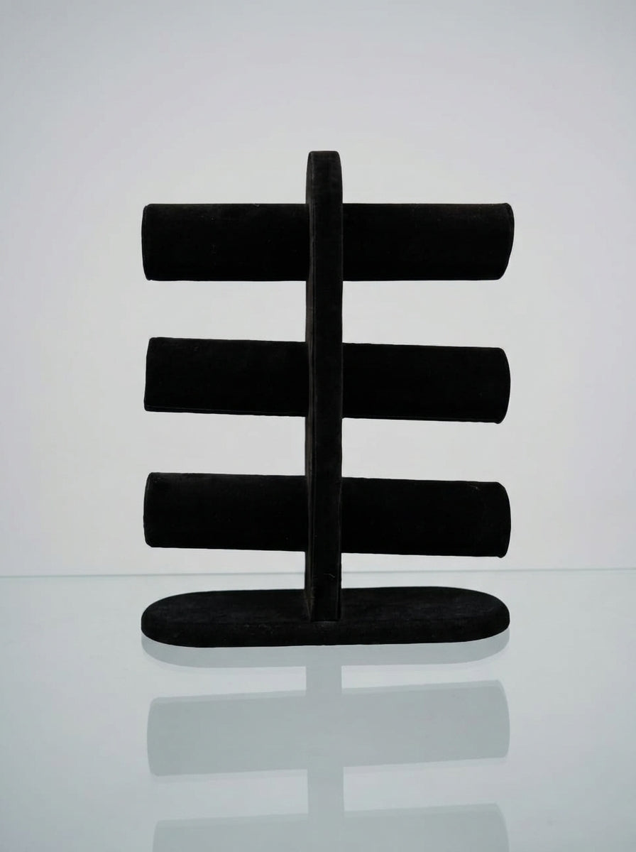 3-Tier Velvet Bracelet & Watch Stand