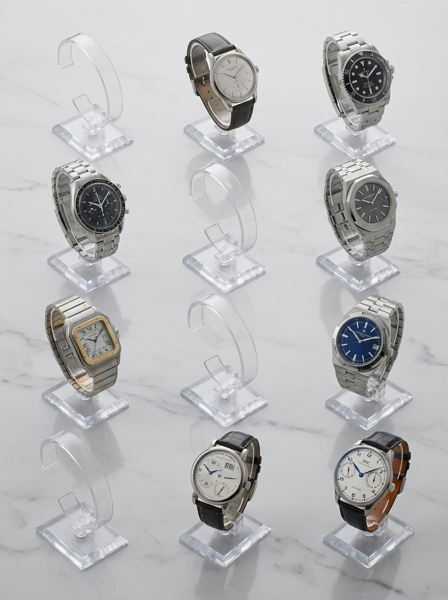Acrylic C-Shape Watch Display Stand