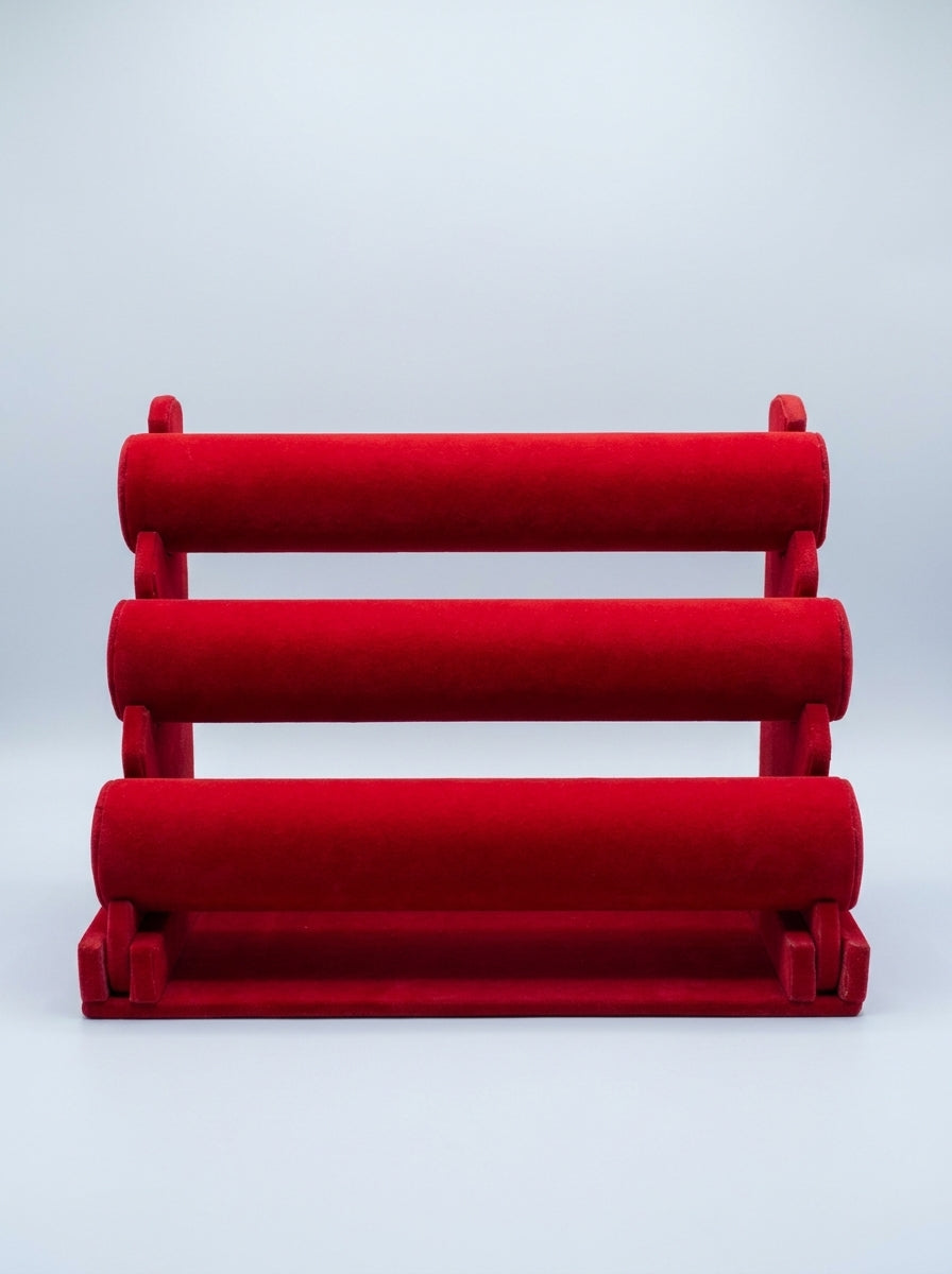 3-Tier Velvet Bracelet & Watch Display Stand